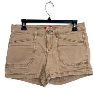 UNIONBAY Women's Tan Low-Rise Denim Shorts